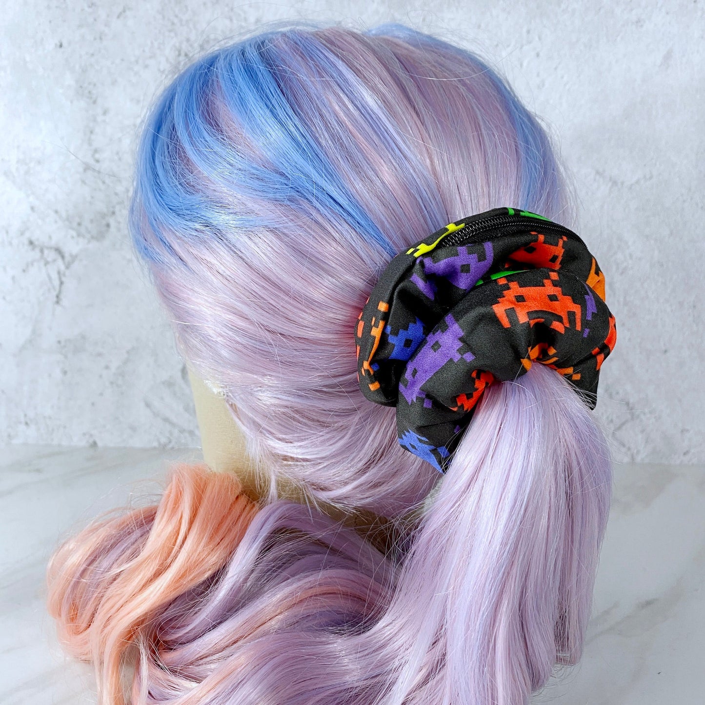 Space Arcade Mimic Scrunchie