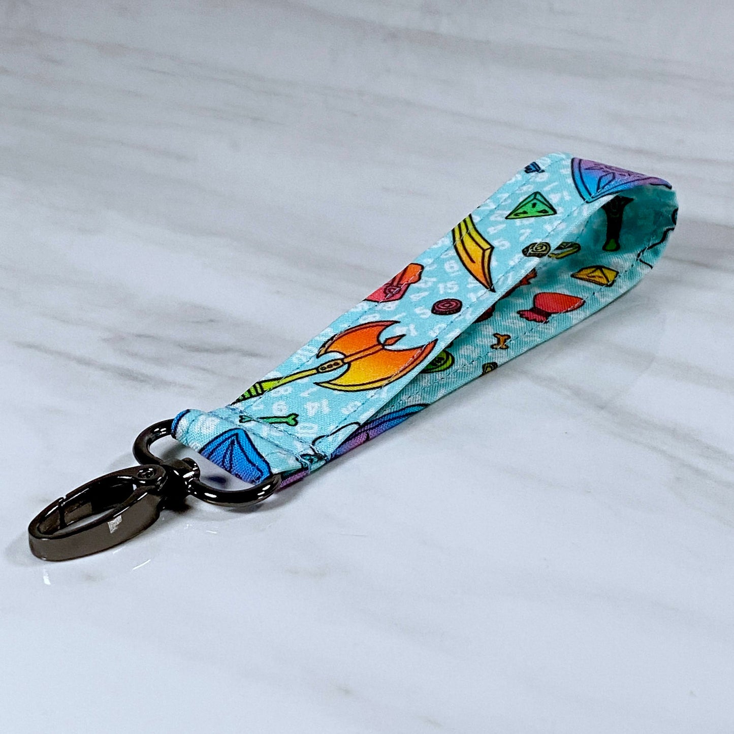 Rainbow Inventory Wristlet Lanyard