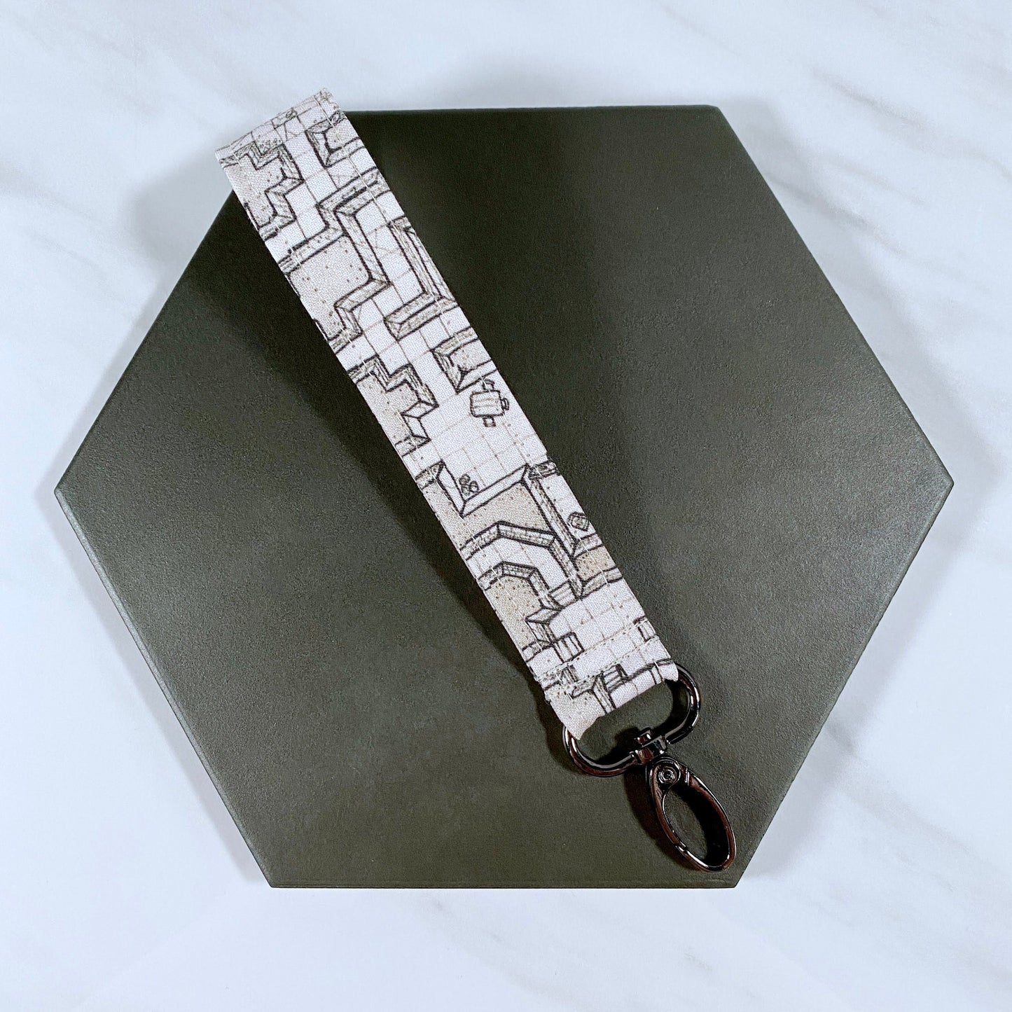 Battle Map Wristlet Lanyard