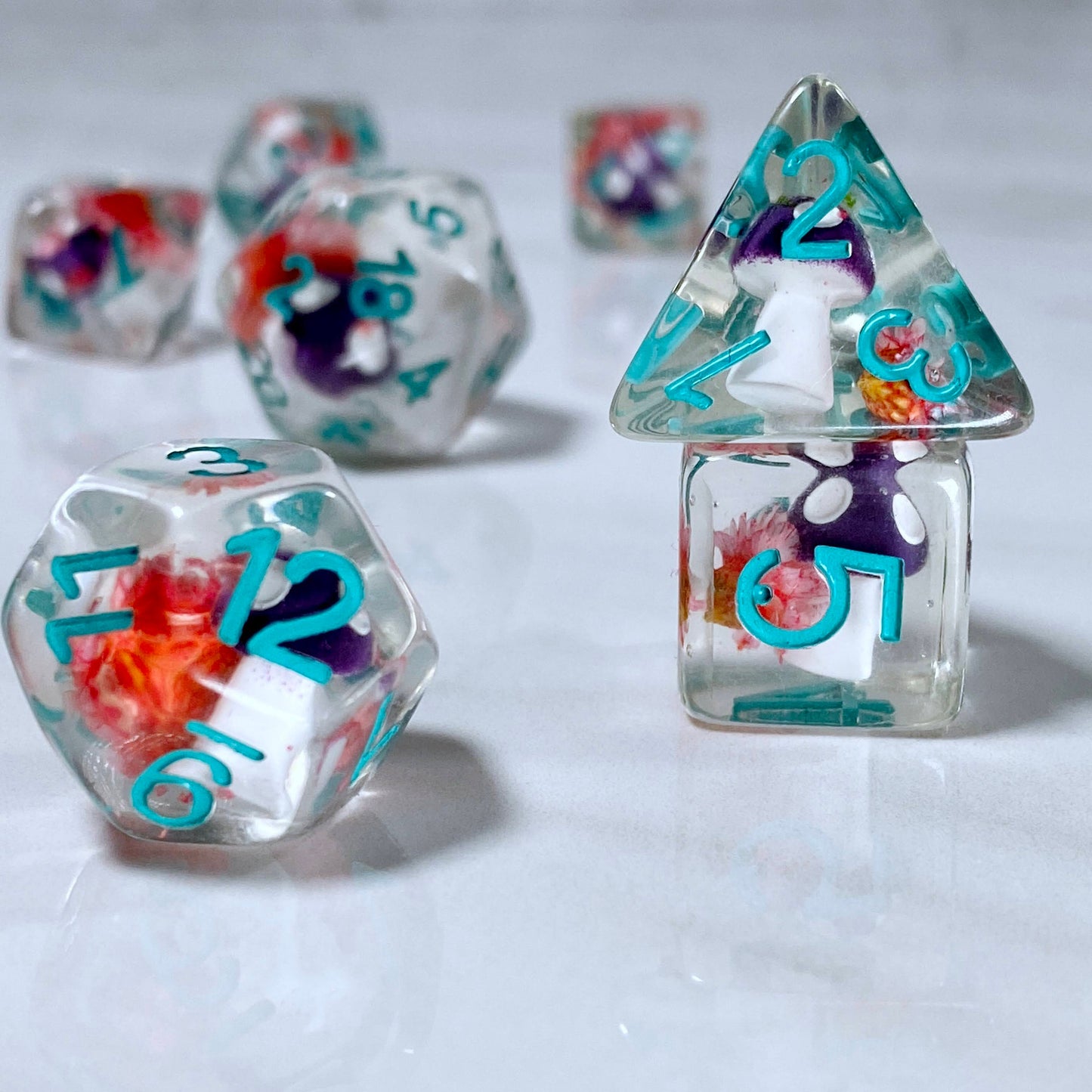 Purple Mushroom Dice