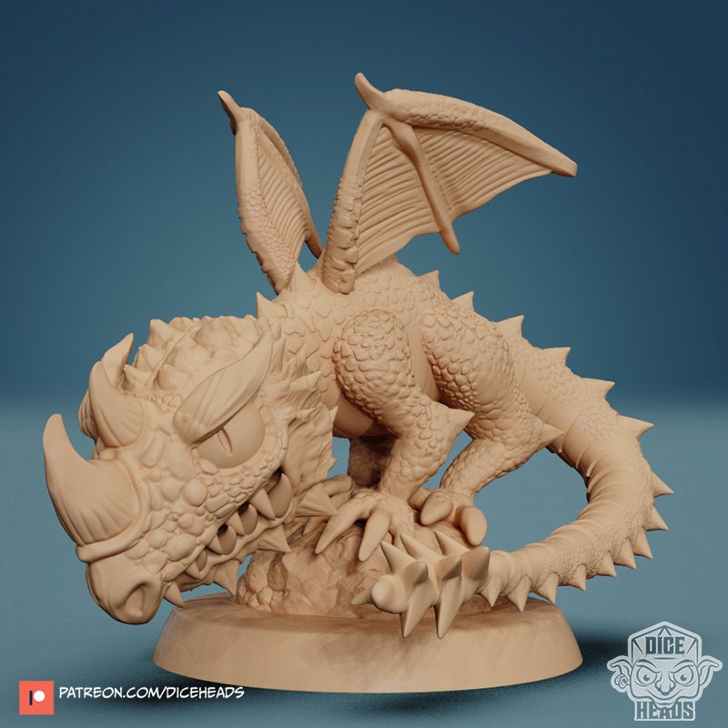 Young Dragon Chibi, Dice Heads