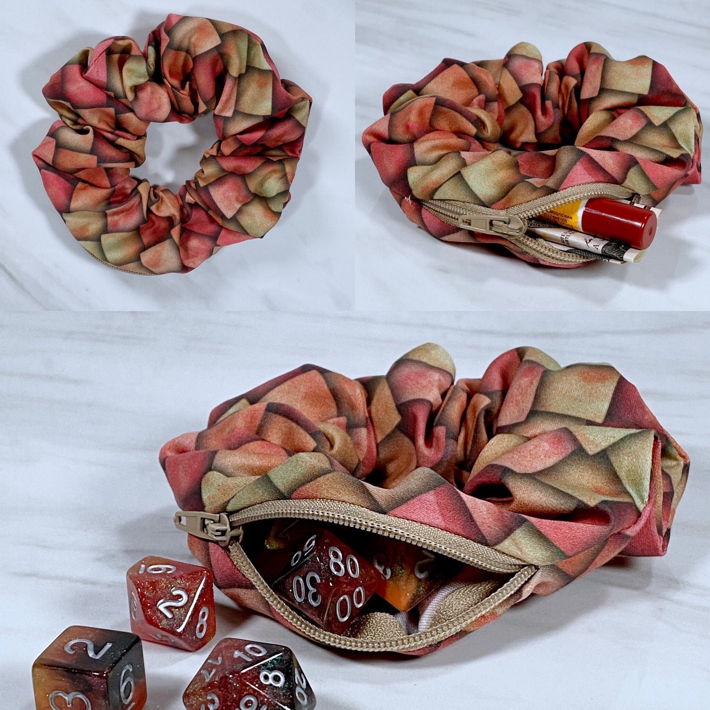 Dragon Scale Mimic Scrunchie