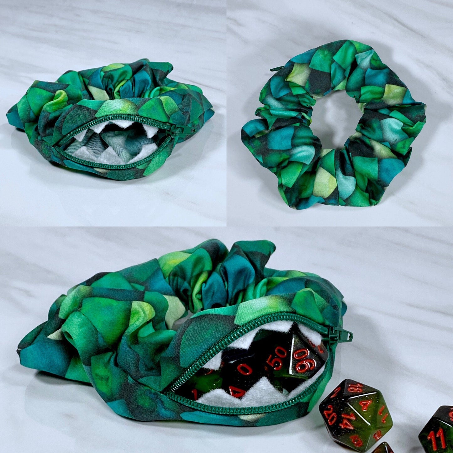 Dragon Scale Mimic Scrunchie