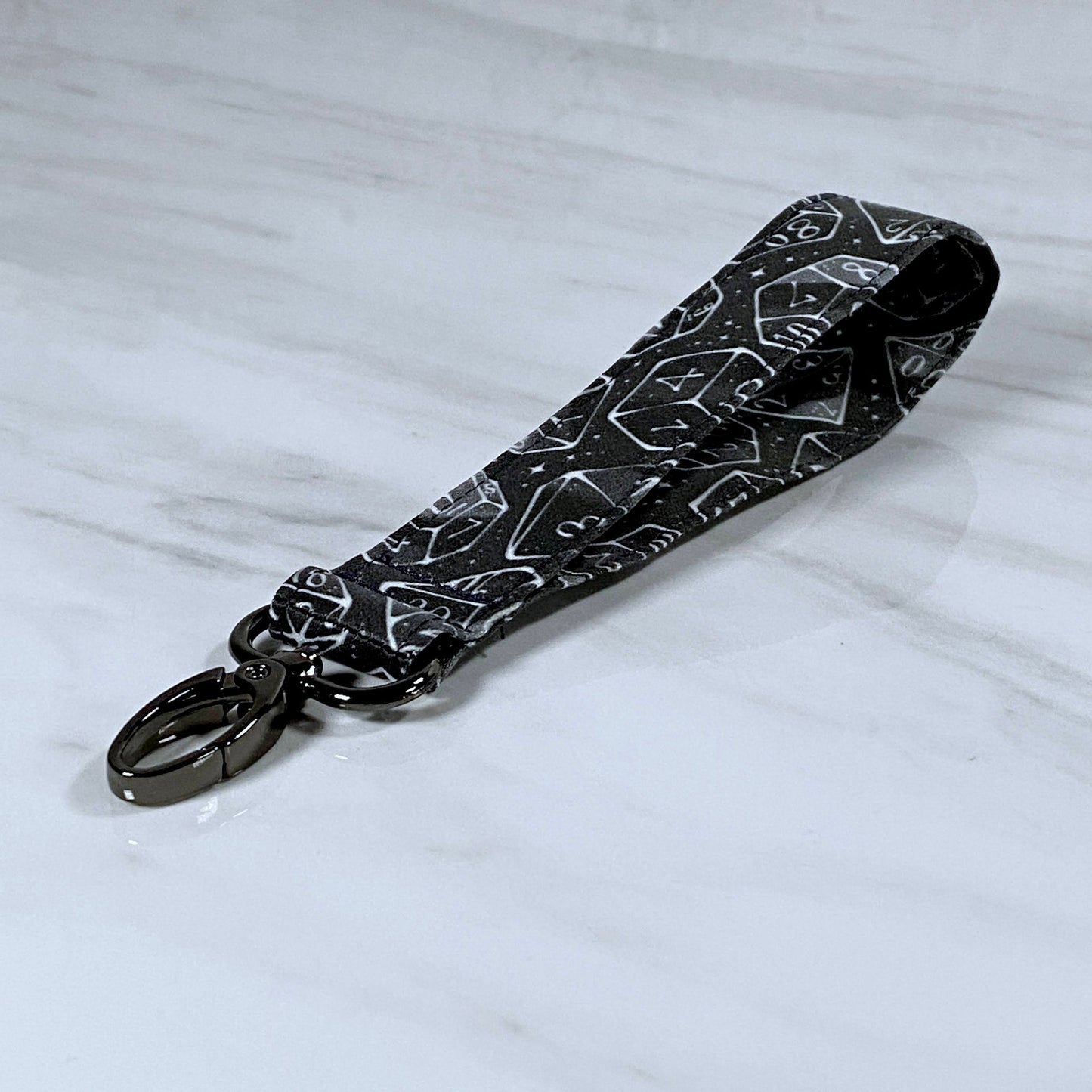 Galaxy Dice Wristlet Lanyard