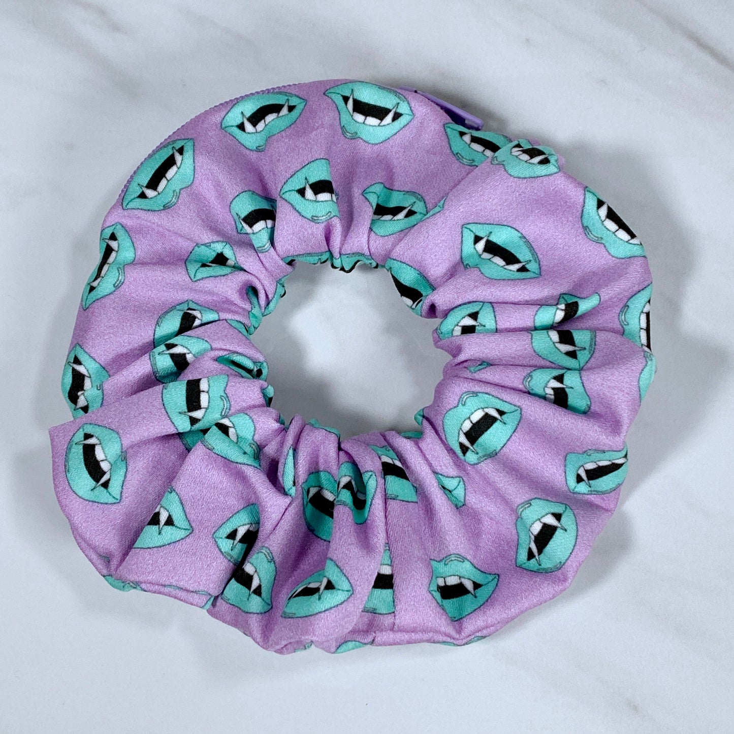 Vampire Zipper Mimic Scrunchie
