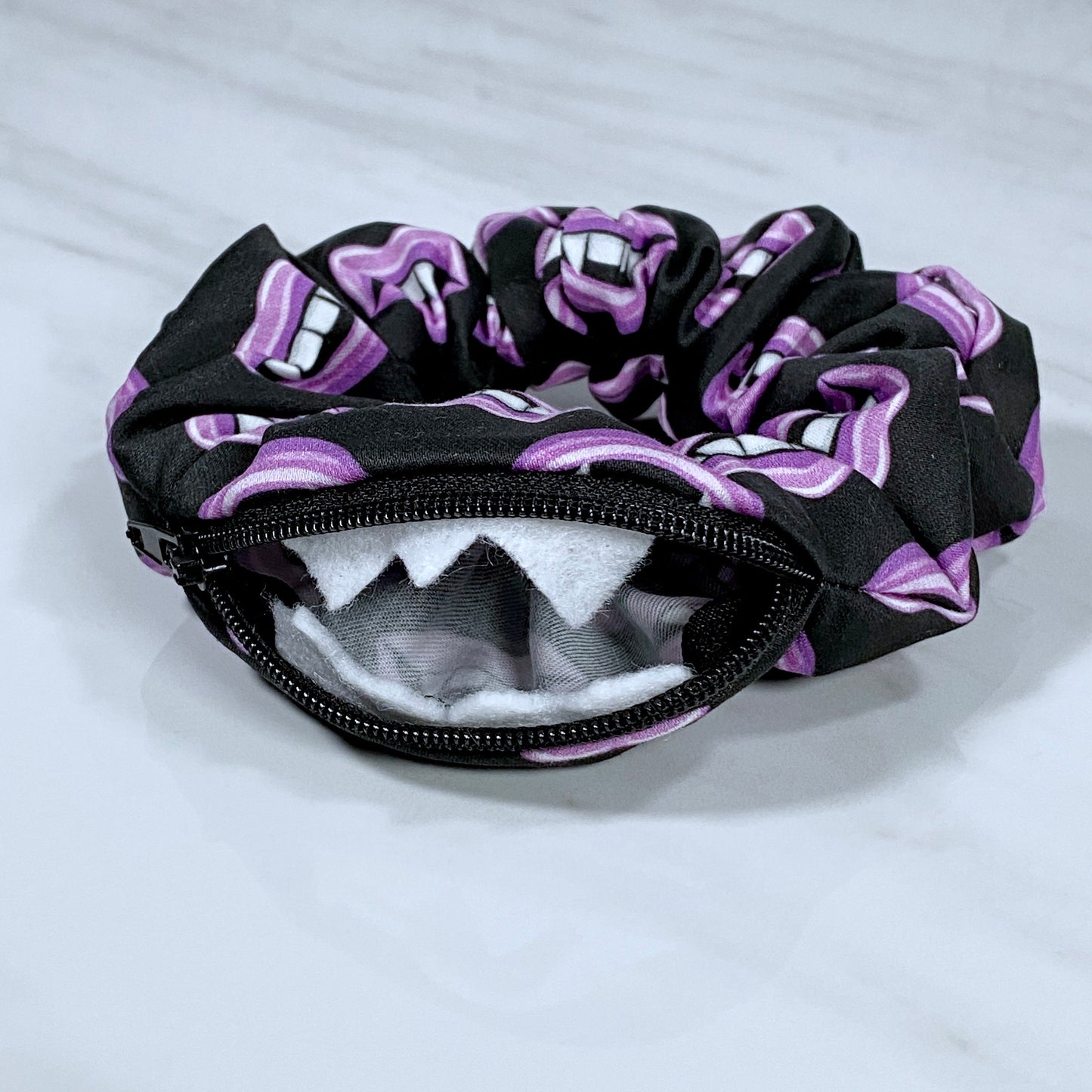 Vampire Zipper Mimic Scrunchie