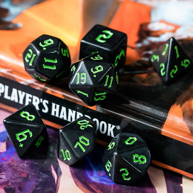 Necrotic Green Dice