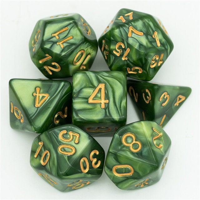 Fundamentals Green Marble Dice