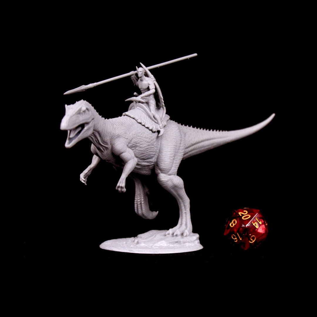 Allosaurus with Optional Riders, Jurassic Tribe