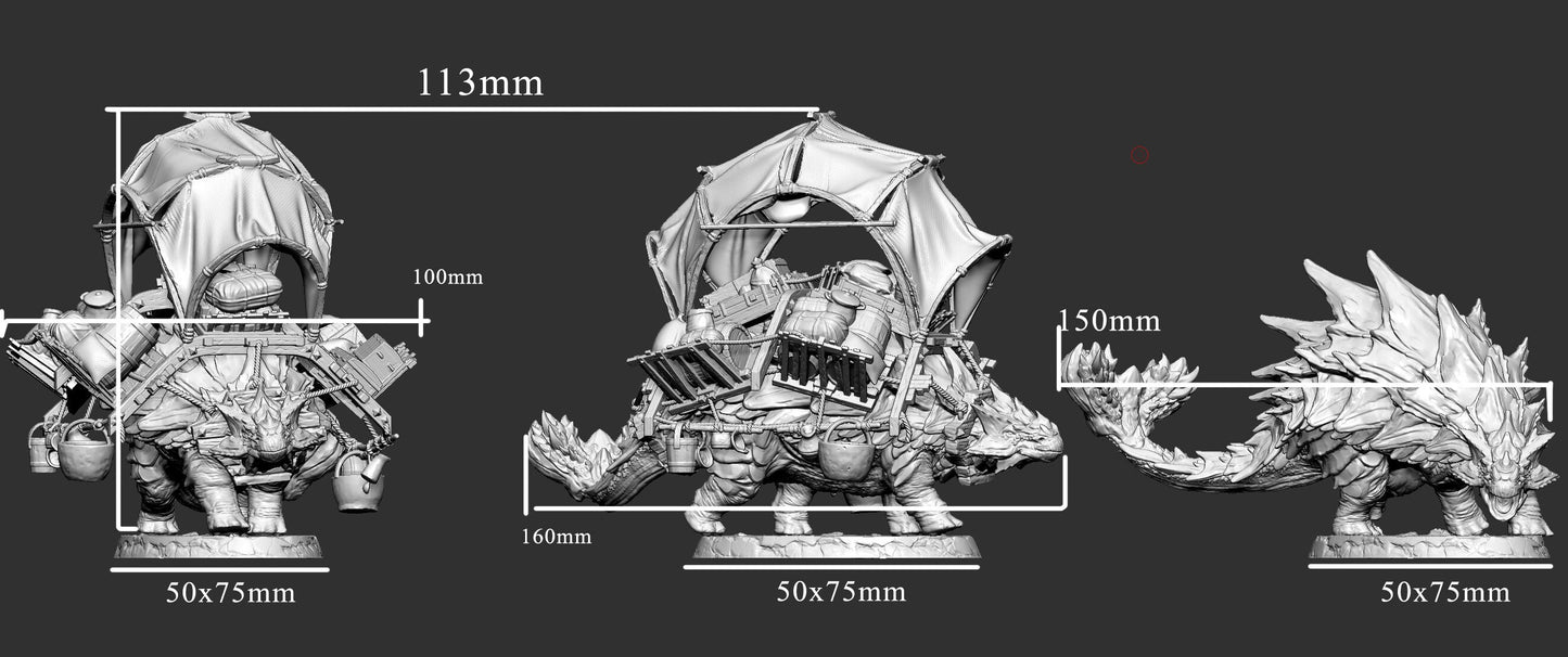 Ankylosaurus and Merchant, Mini Monster Mayhem