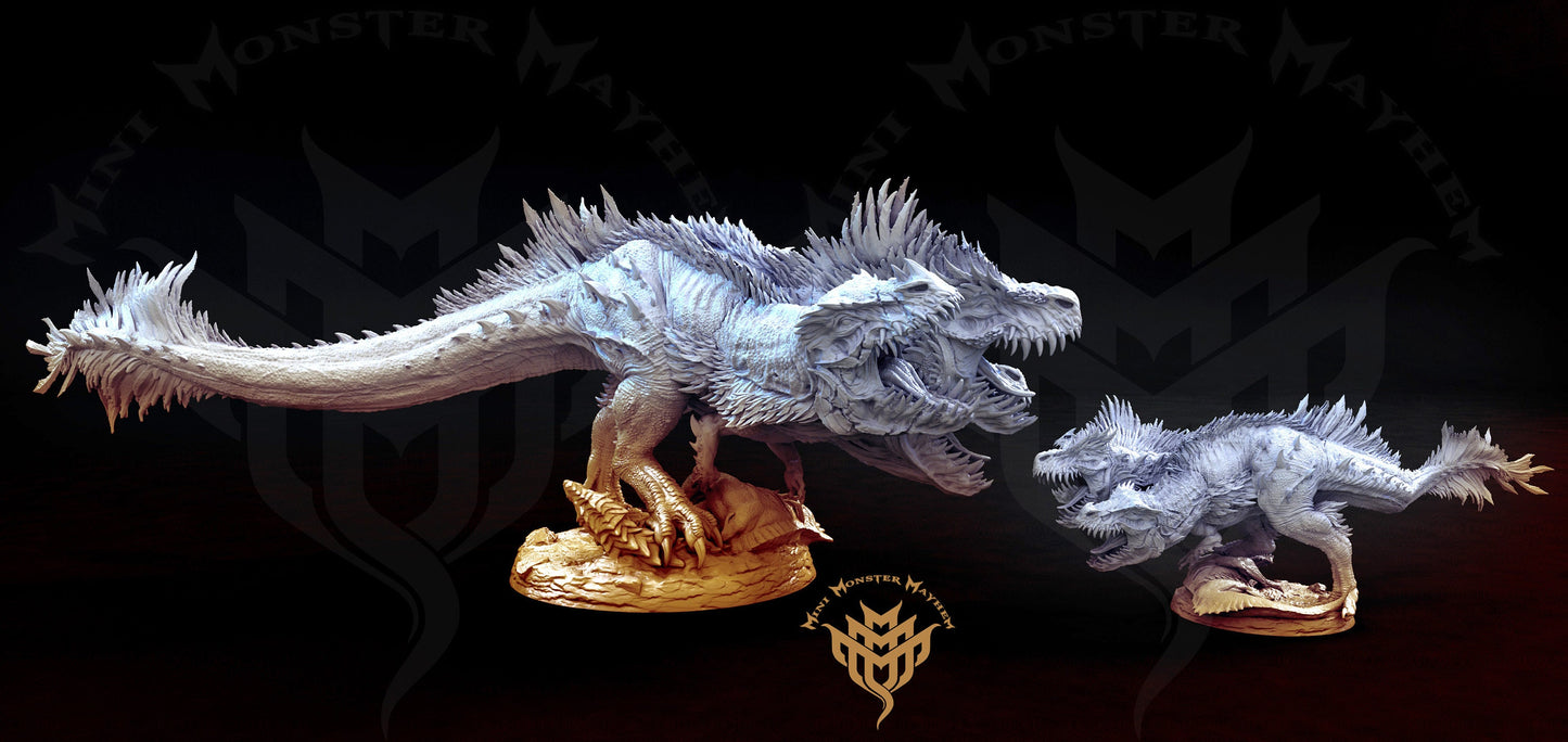 Cerberus Rex, 1 or 3 head T-Rex, Mini Monster Mayhem