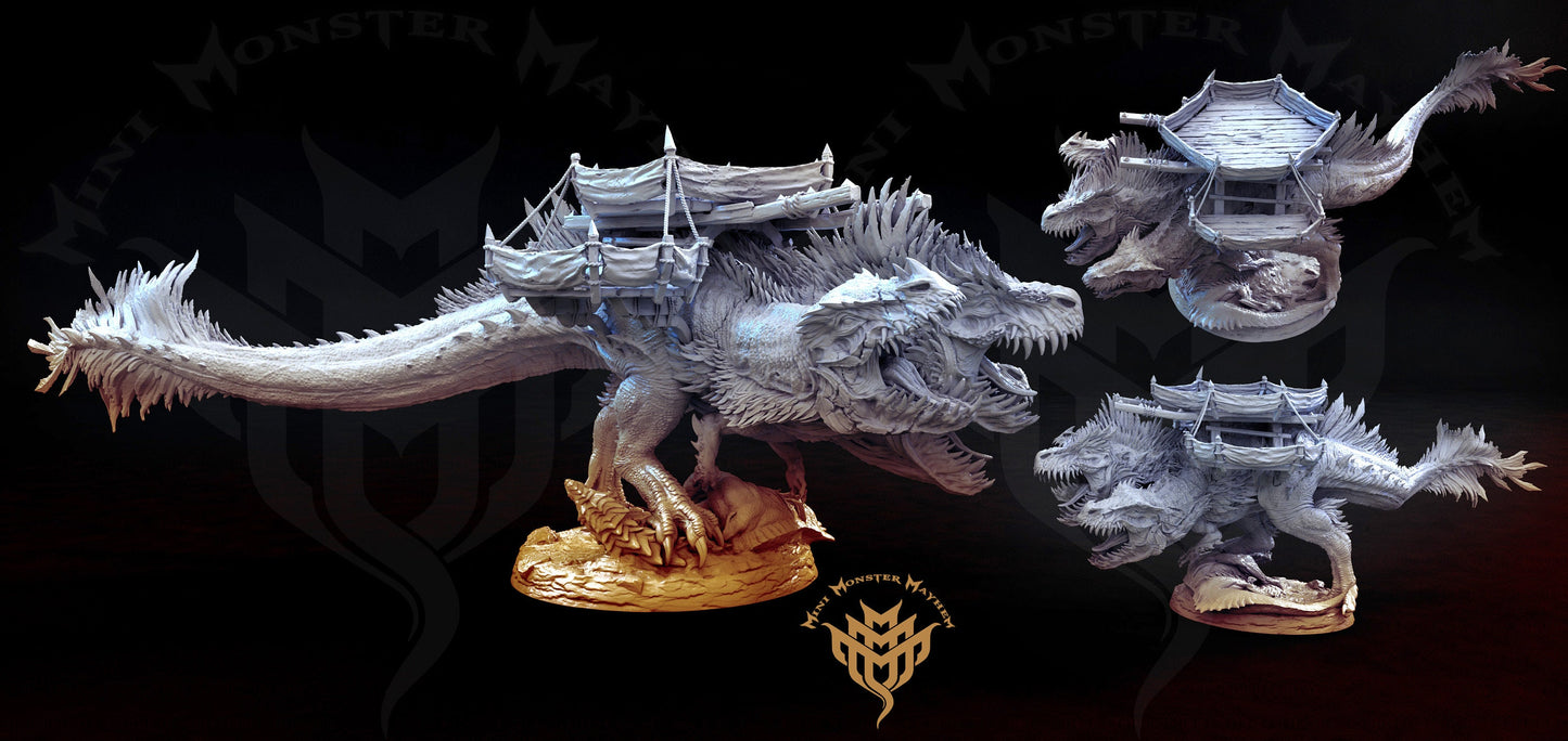 Cerberus Rex, 1 or 3 head T-Rex, Mini Monster Mayhem