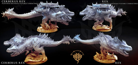 Cerberus Rex, 1 or 3 head T-Rex, Mini Monster Mayhem