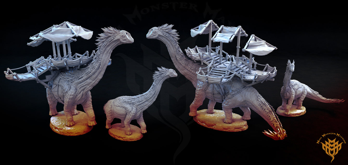 Long Neck Brachiosaurus and Platform, Mini Monster Mayhem