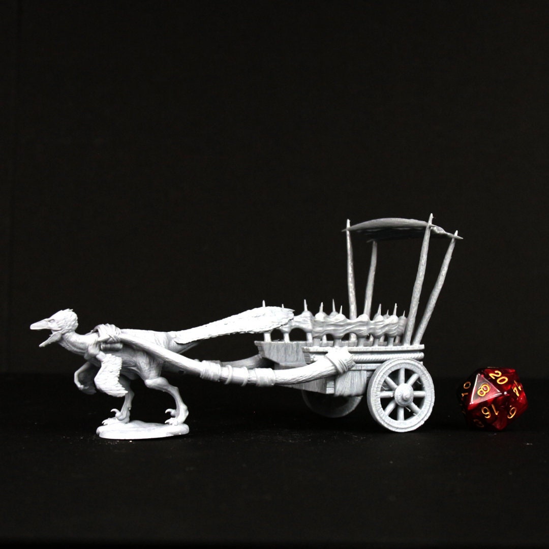 Raptor Drawn Carriage, Jurassic Tribe