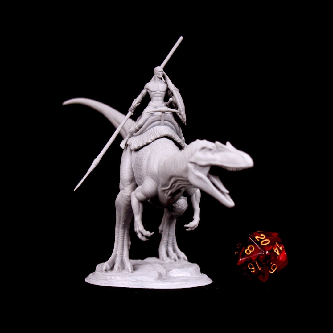 Allosaurus with Optional Riders, Jurassic Tribe