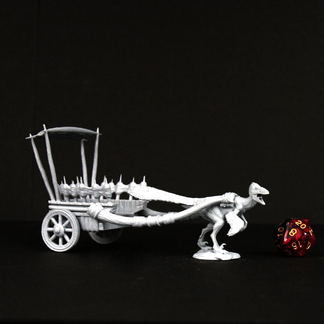 Raptor Drawn Carriage, Jurassic Tribe