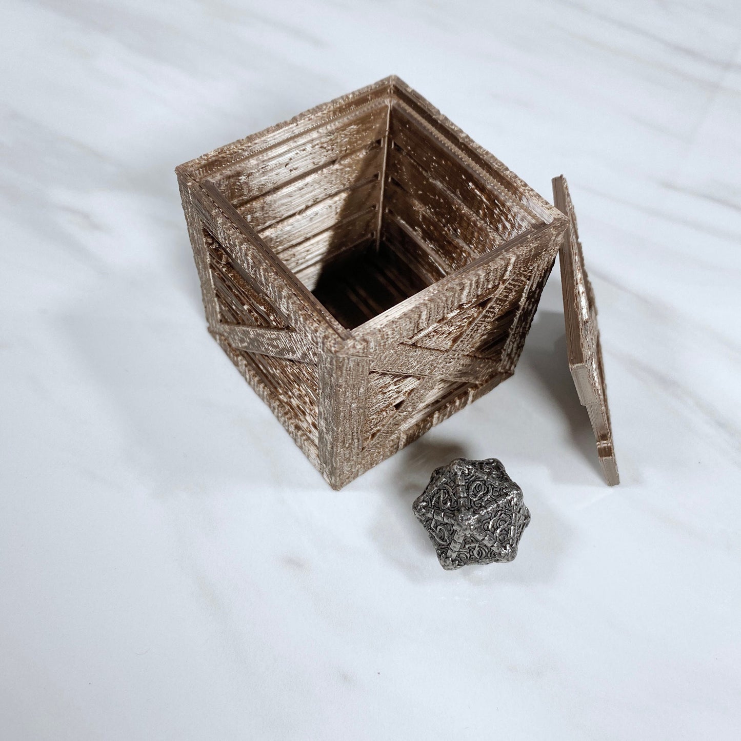 Wooden Crate Dice Box
