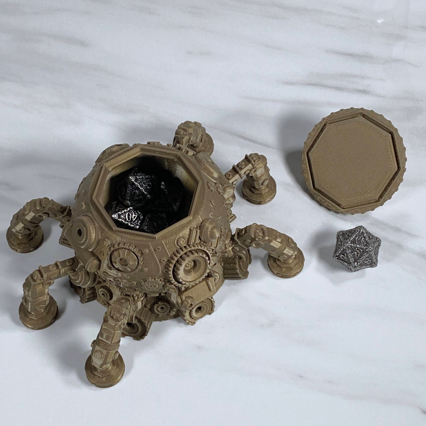 Octopus Steampunk Dice Vault