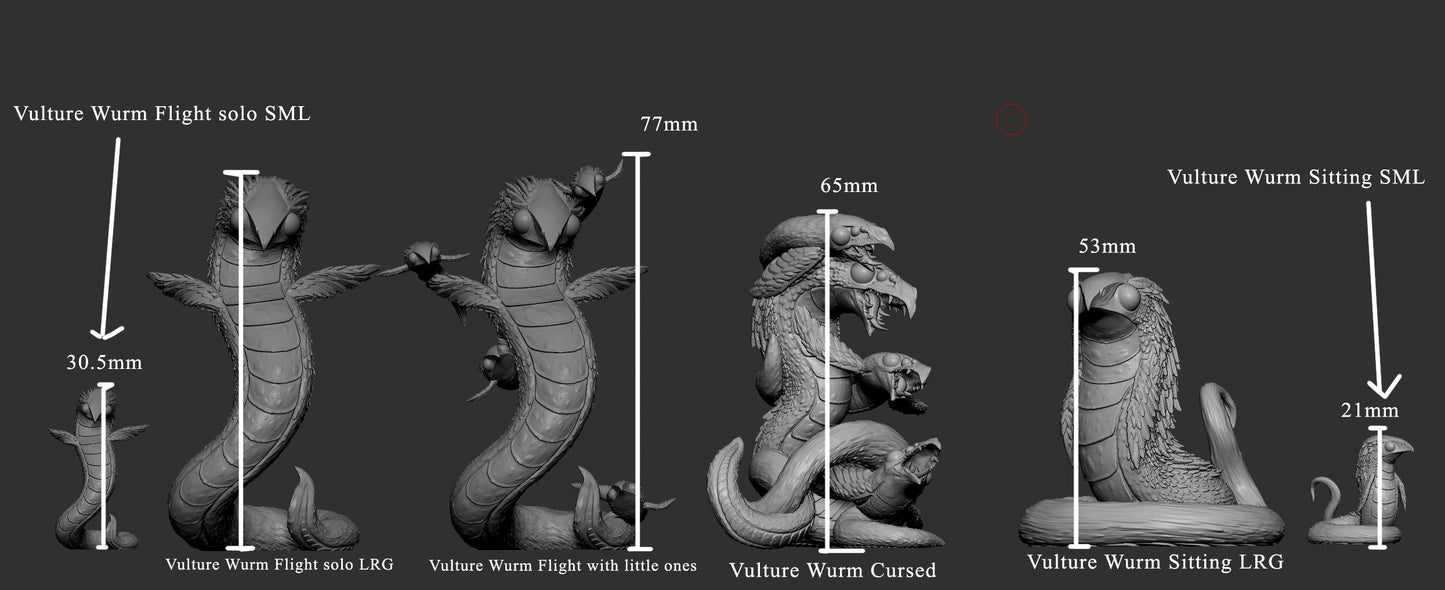 Vulture Wurm, Wyrm, Mini Monster Mayhem