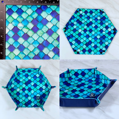 Dragon Scale Hex Snap Dice Tray