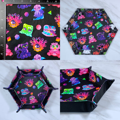 Cute Monsters Hex Snap Dice Tray