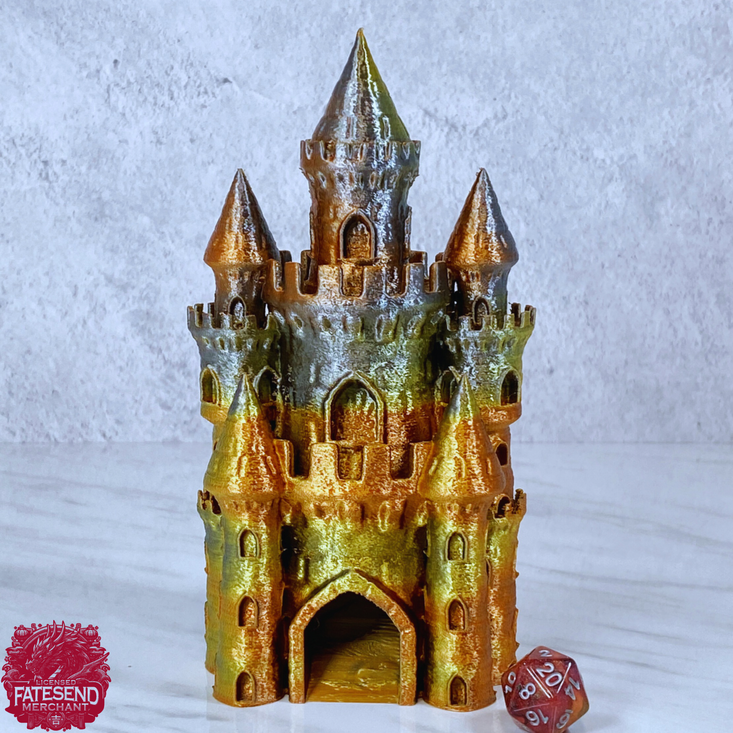 Sand Castle and Knitted Castle Dice Tower