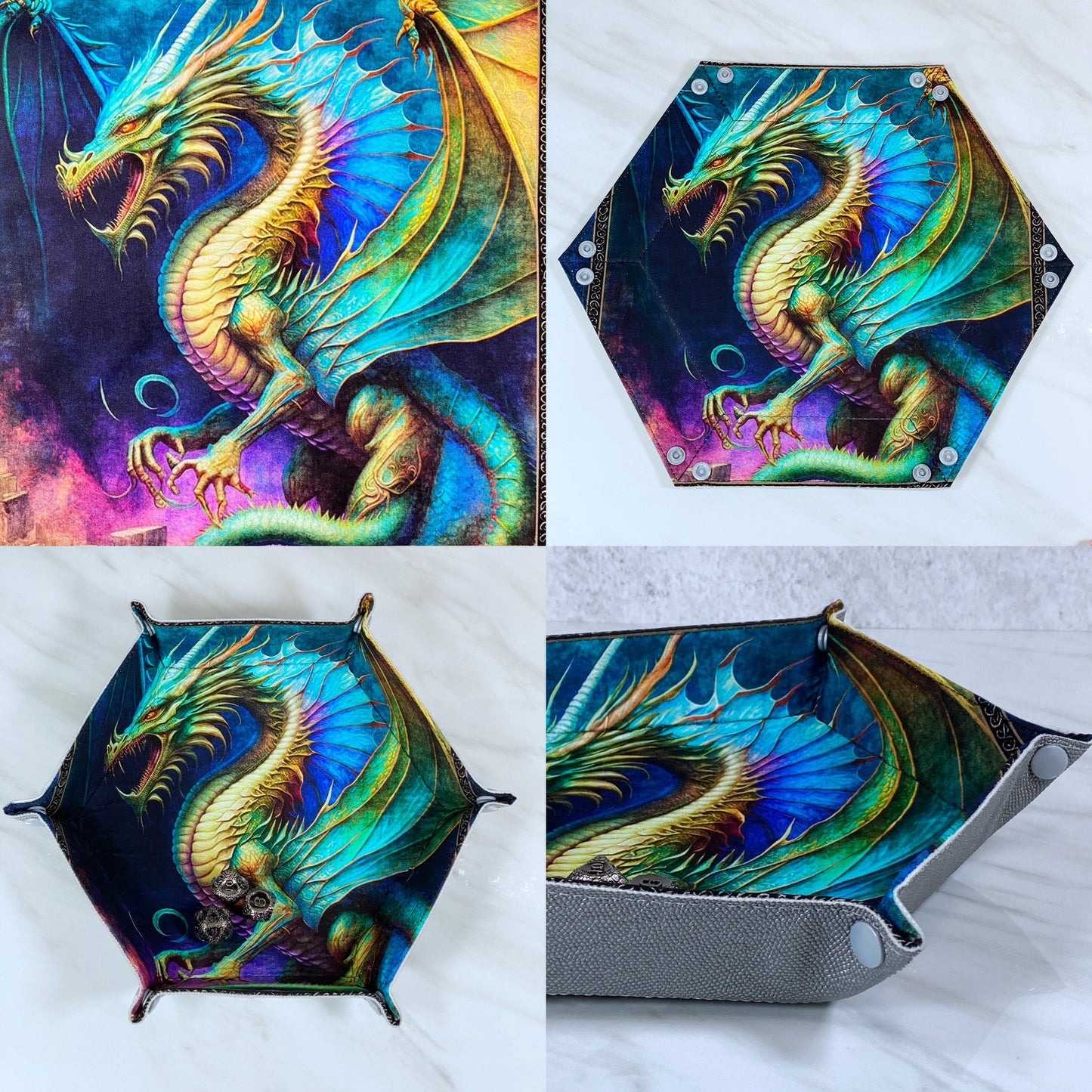 Fairy Dragon Hex Snap Dice Tray