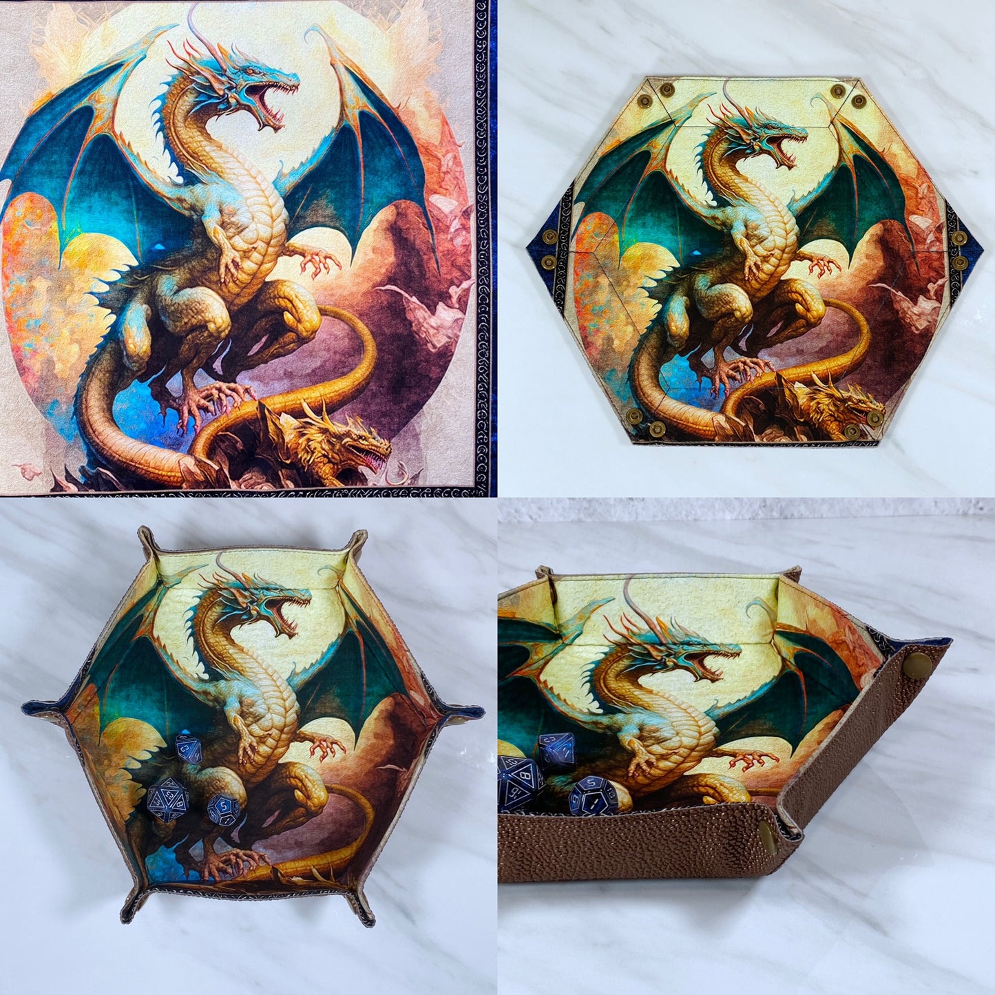 Fairy Dragon Hex Snap Dice Tray