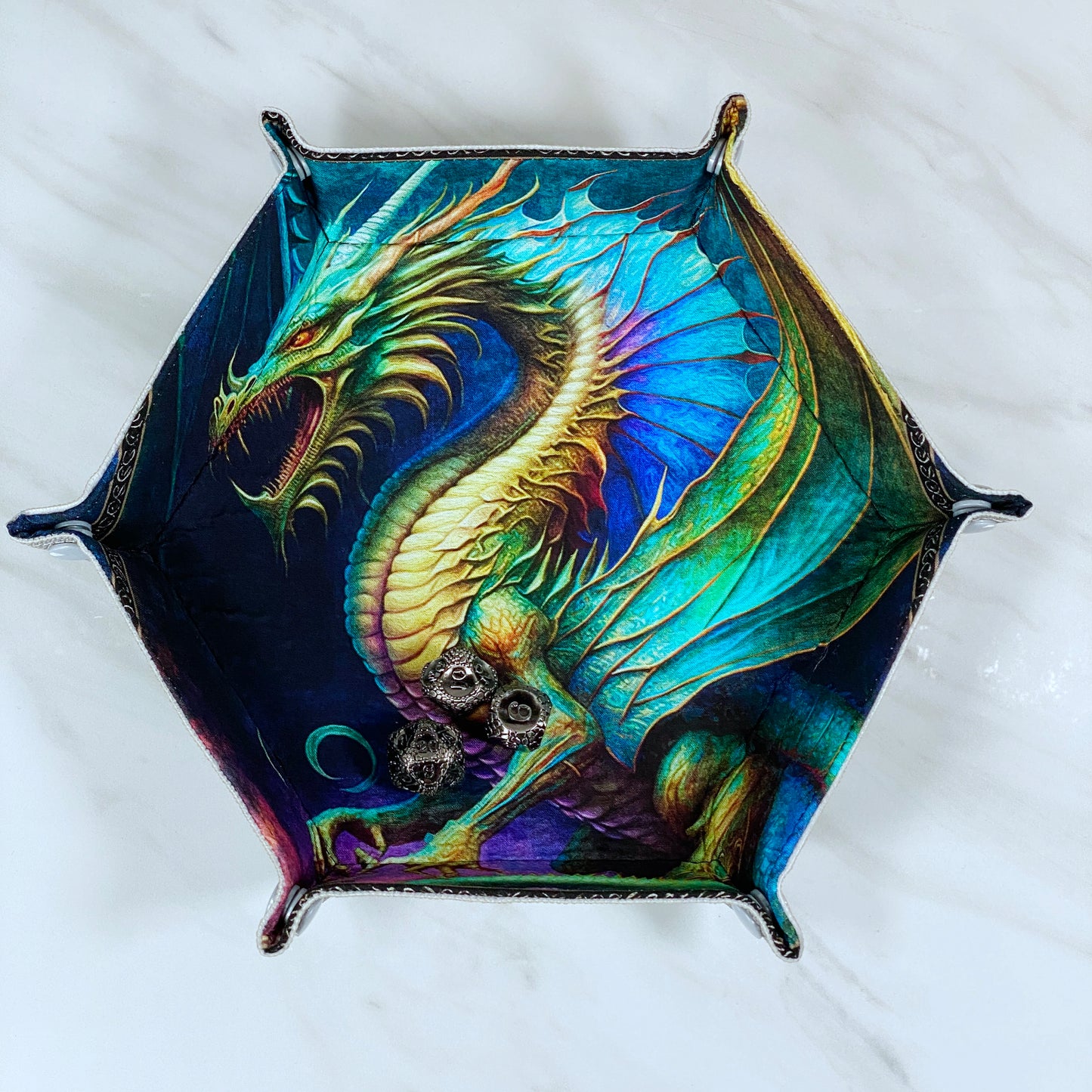 Fairy Dragon Hex Snap Dice Tray