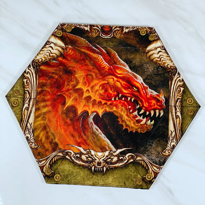 Dragon Bust Hex Snap Dice Tray
