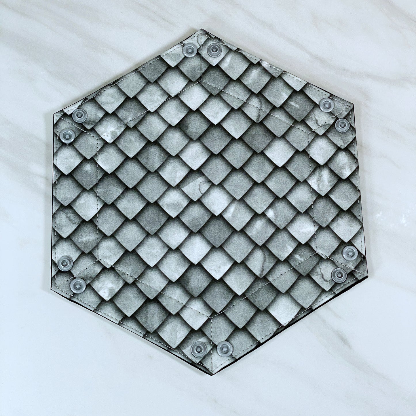 Dragon Scale Hex Snap Dice Tray