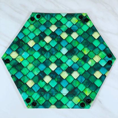 Dragon Scale Hex Snap Dice Tray