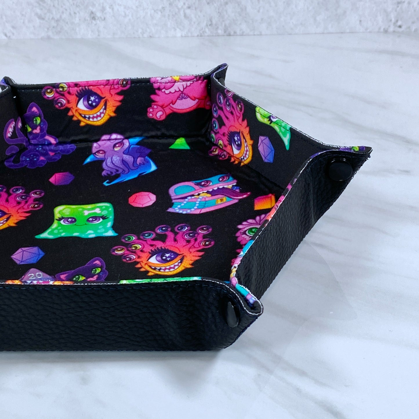 Cute Monsters Hex Snap Dice Tray