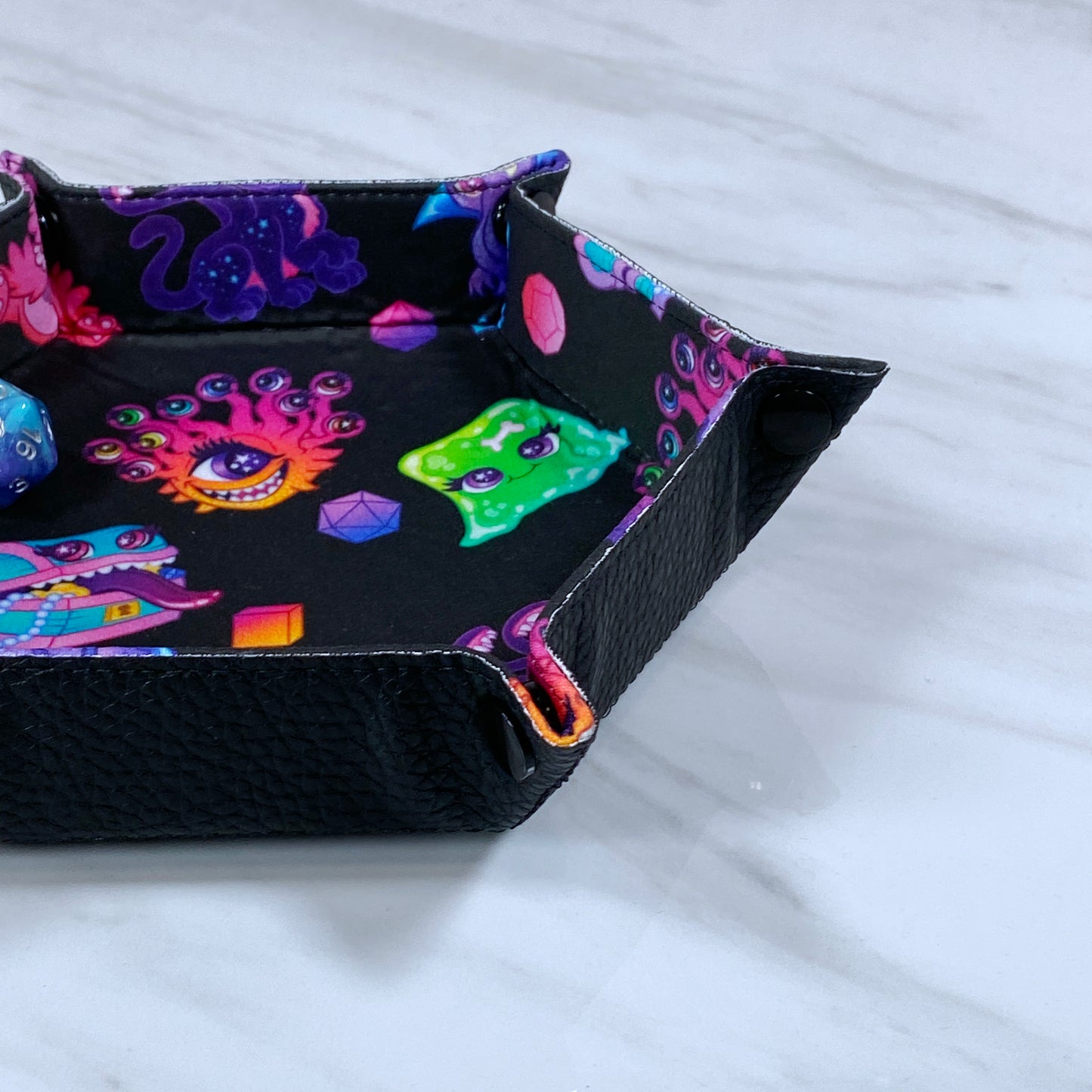 Cute Monsters Hex Snap Dice Tray