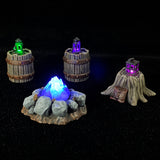 Bed and Nightstand Set, Fantasy LEDs