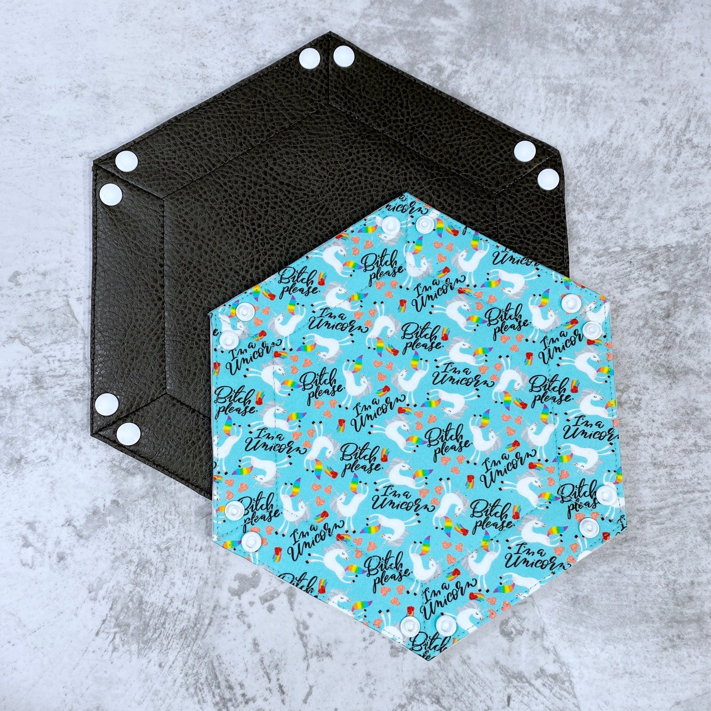 Unicorn Hex Snap Dice Tray
