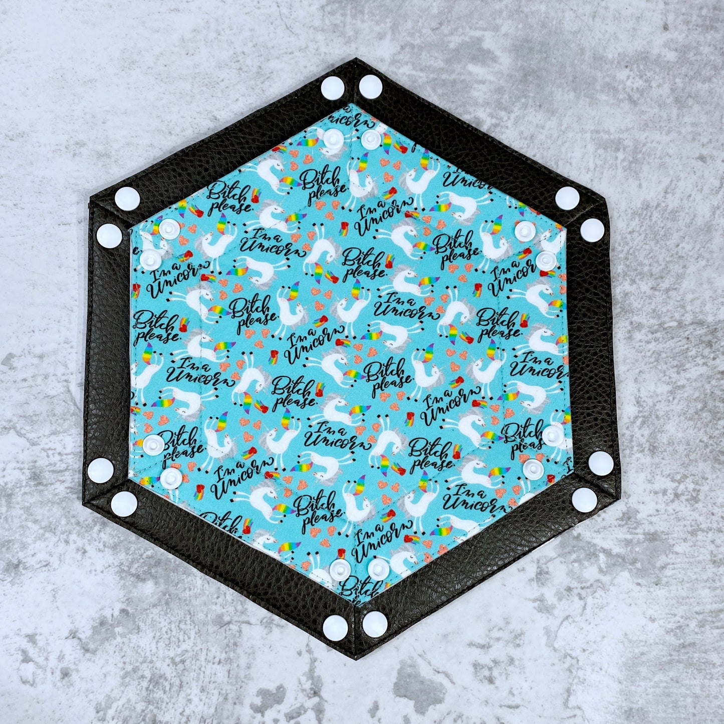 Unicorn Hex Snap Dice Tray