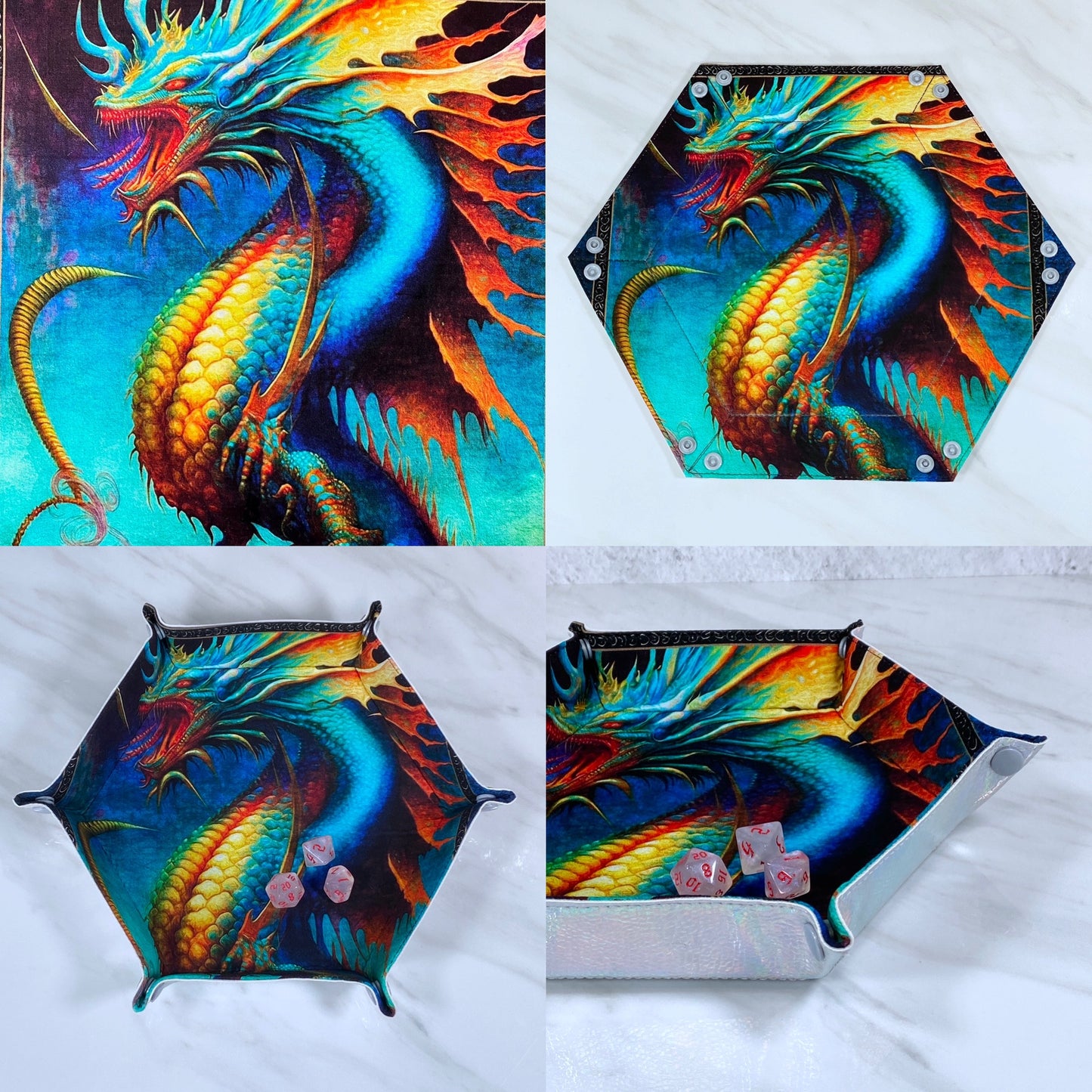 Fairy Dragon Hex Snap Dice Tray
