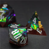 Glamour Dice - Red & Black Cellophane