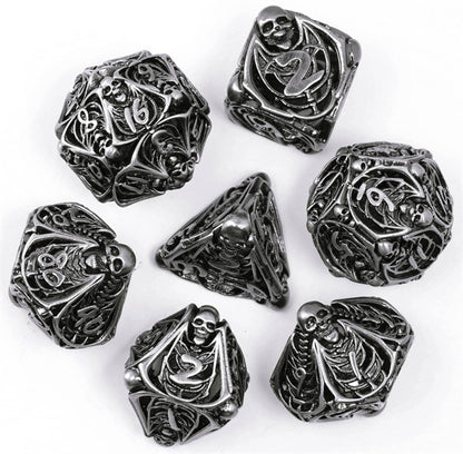 Memento Mori Hollow Metal Dice