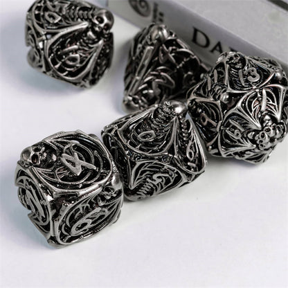 Memento Mori Hollow Metal Dice