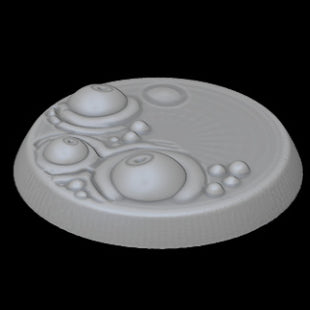 25mm Textured Bases from Dice Heads