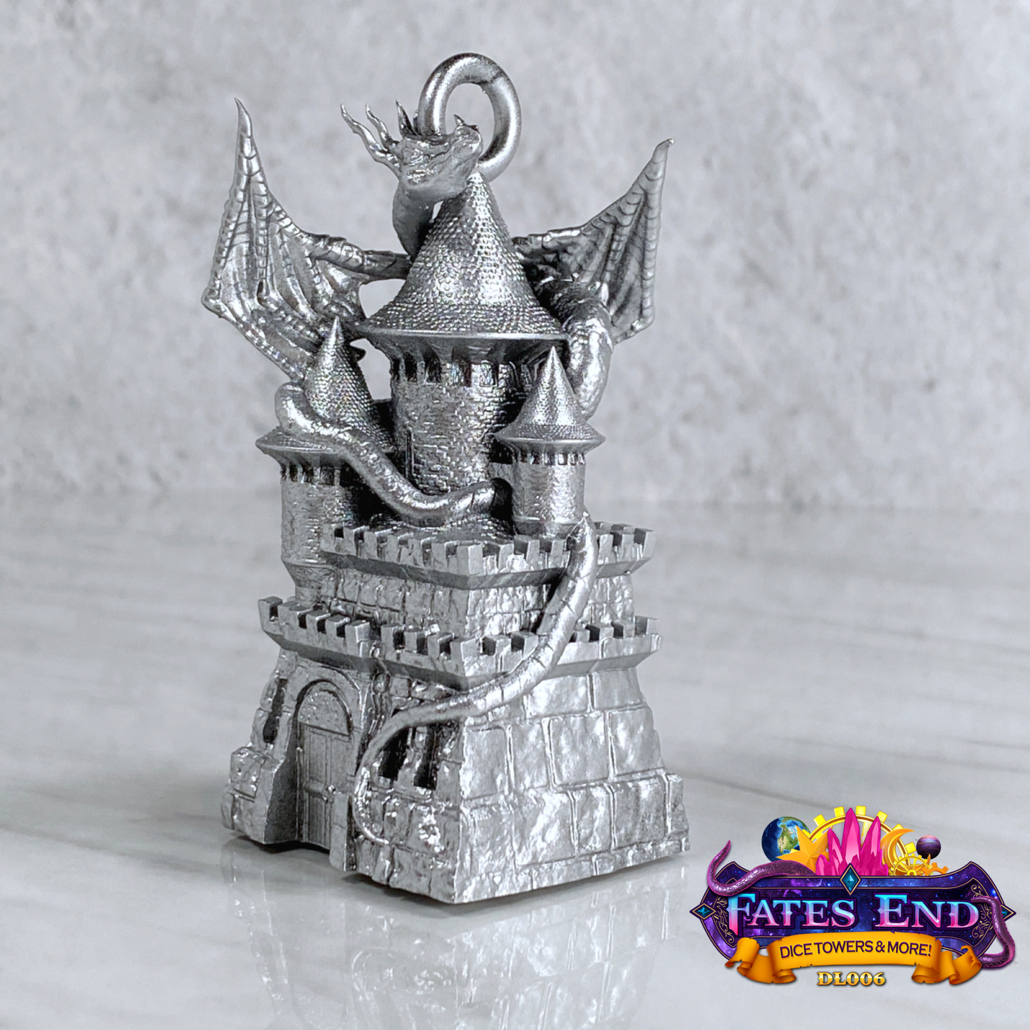 Dragon Tower Christmas Ornament