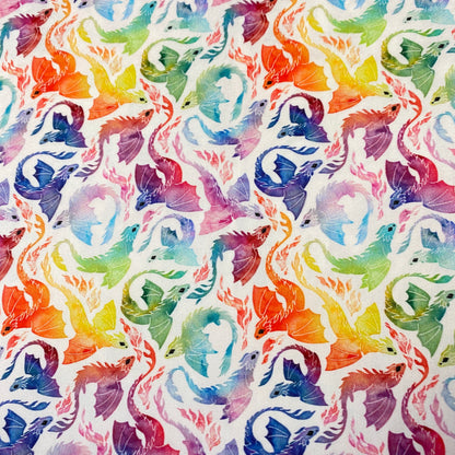 Rainbow Dragon Zipper Bag
