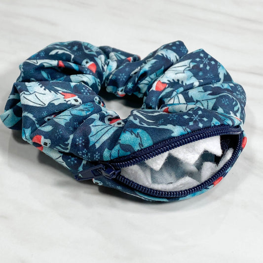Christmas Dragon Mimic Scrunchie