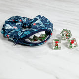 Christmas Dragon Mimic Scrunchie