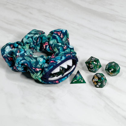 Velvet Dragon Mimic Scrunchie