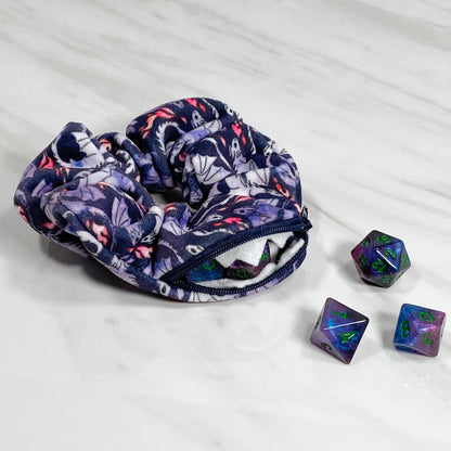 Velvet Dragon Mimic Scrunchie