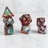 Glamour Dice - Red & Black Cellophane